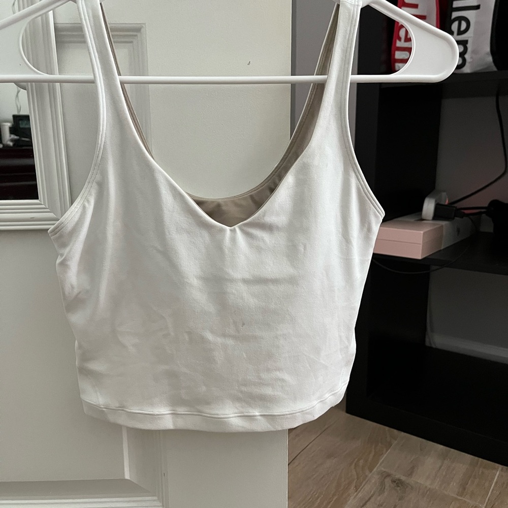 🤍LULULEMON WHITE ALIGN TANK 🤍